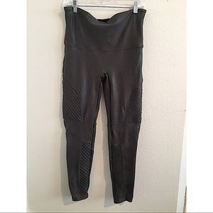 Spanx Moto Leggings gunmetal grey